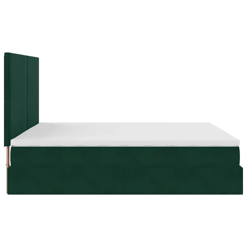 Struttura Letto Pouf con Materassi 180x200 cm Velluto 3313418