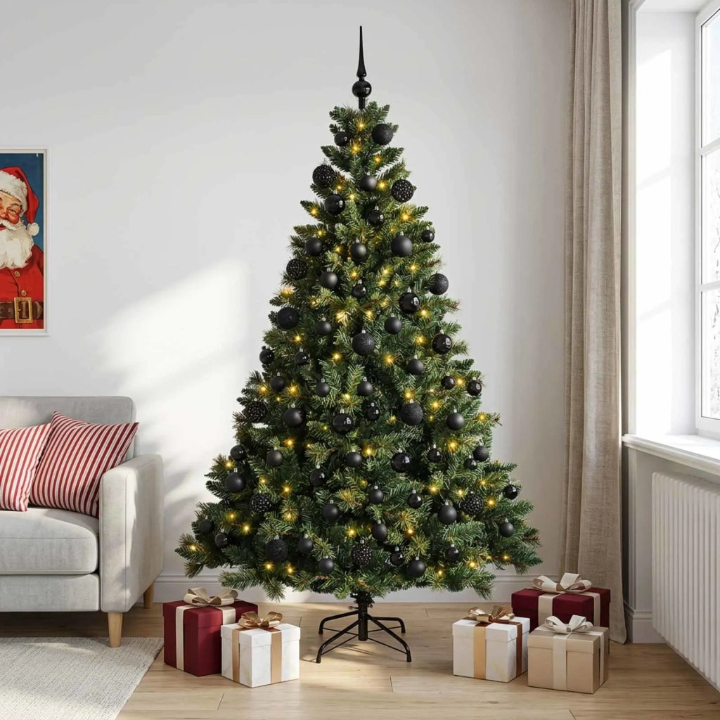 Albero di Natale Artificiale con Palline 240 cm 300 LED 3466399