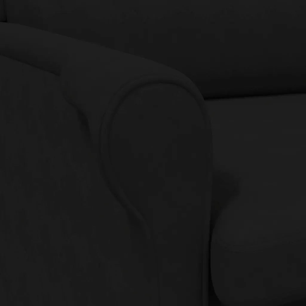 Poltrona | Sedia Relax Nero 76 x 94 x 102 cm Microfibra