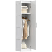 Armadio a battenti con appendiabiti e ripiani ¨C Minimal ¨C 40x52x180 bianco