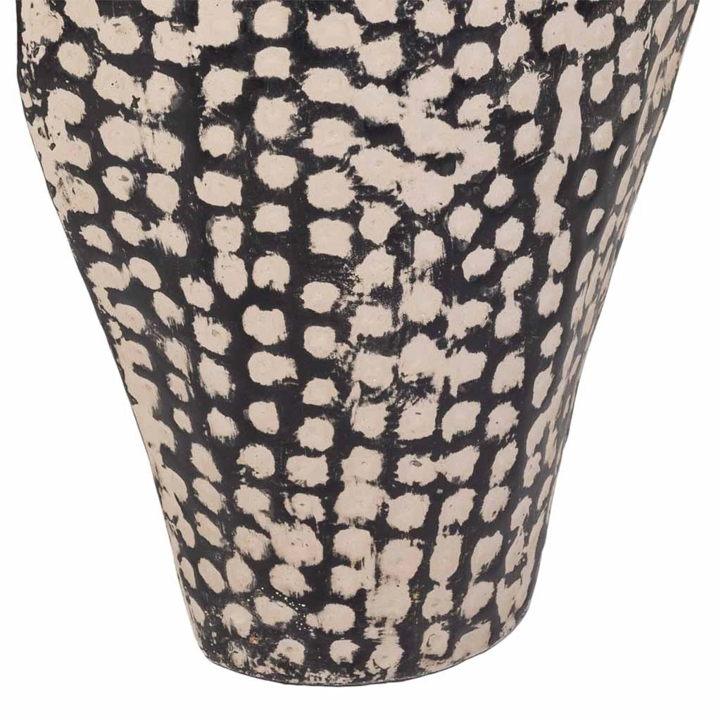 Vaso in metallo nero 23x07x52,5h