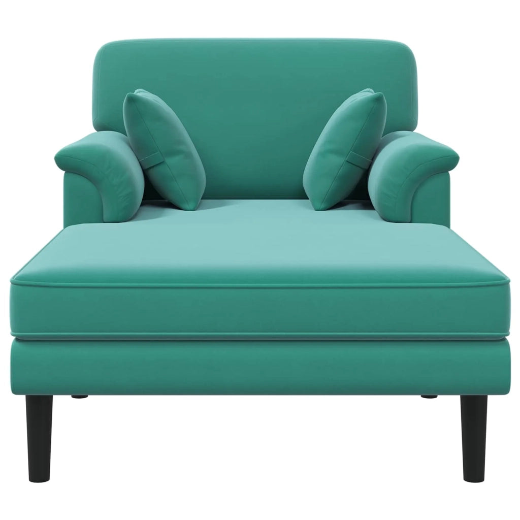 Chaise longue Turchese Velluto 42048050