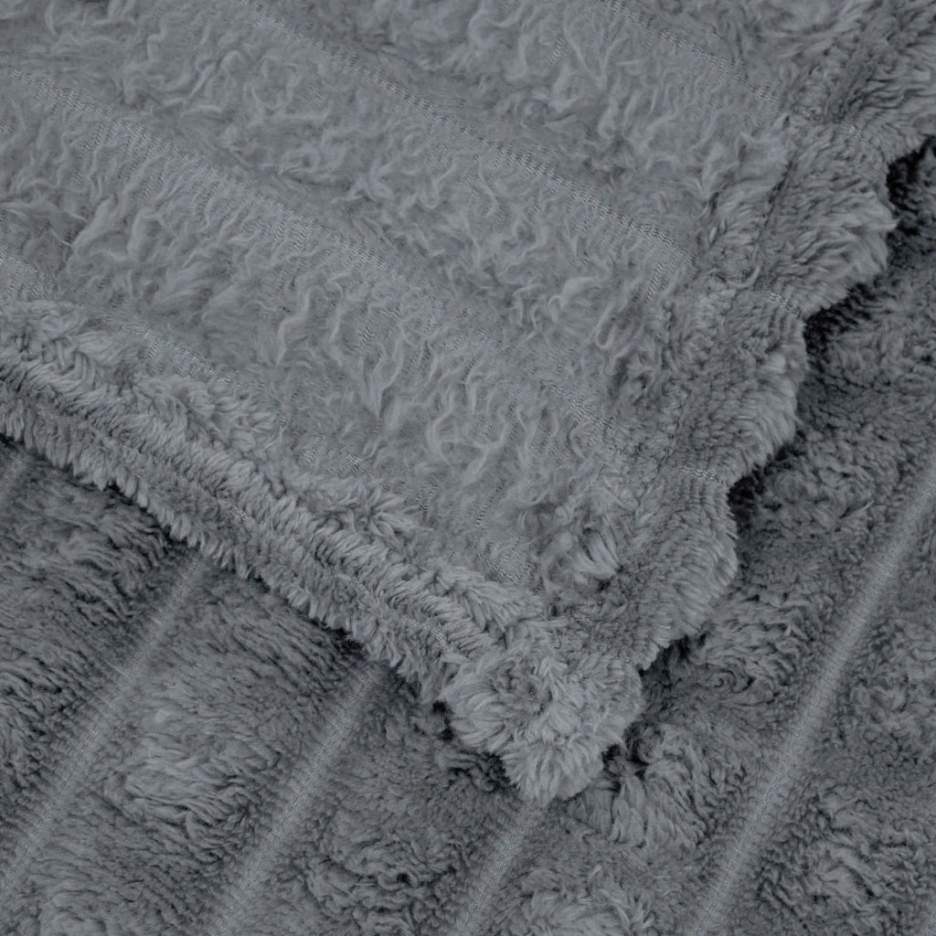 Coperta Grigio scuro 200 x 150 cm Panno
