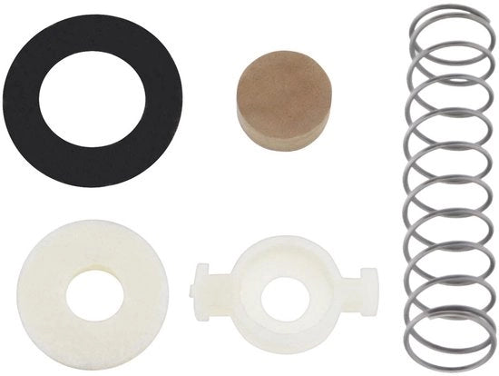 Kit di riparazione per tromba 28 pezzi - set di manutenzione - supporti velluto/veerhouders/kurkpads - plastica/acciaio/lana - adatto per tromba Bb/cornetta/tromba Bb a tasca - sostituzione semplice