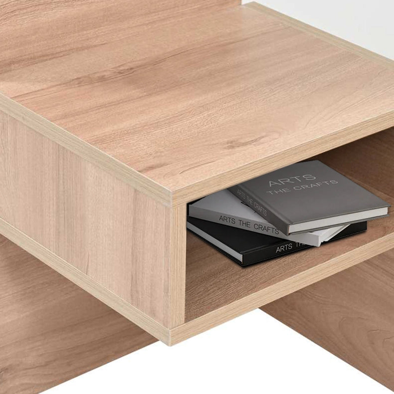 Letto matrimoniale 180x200 cm con comodini, cassetti, luce orientabile e USB