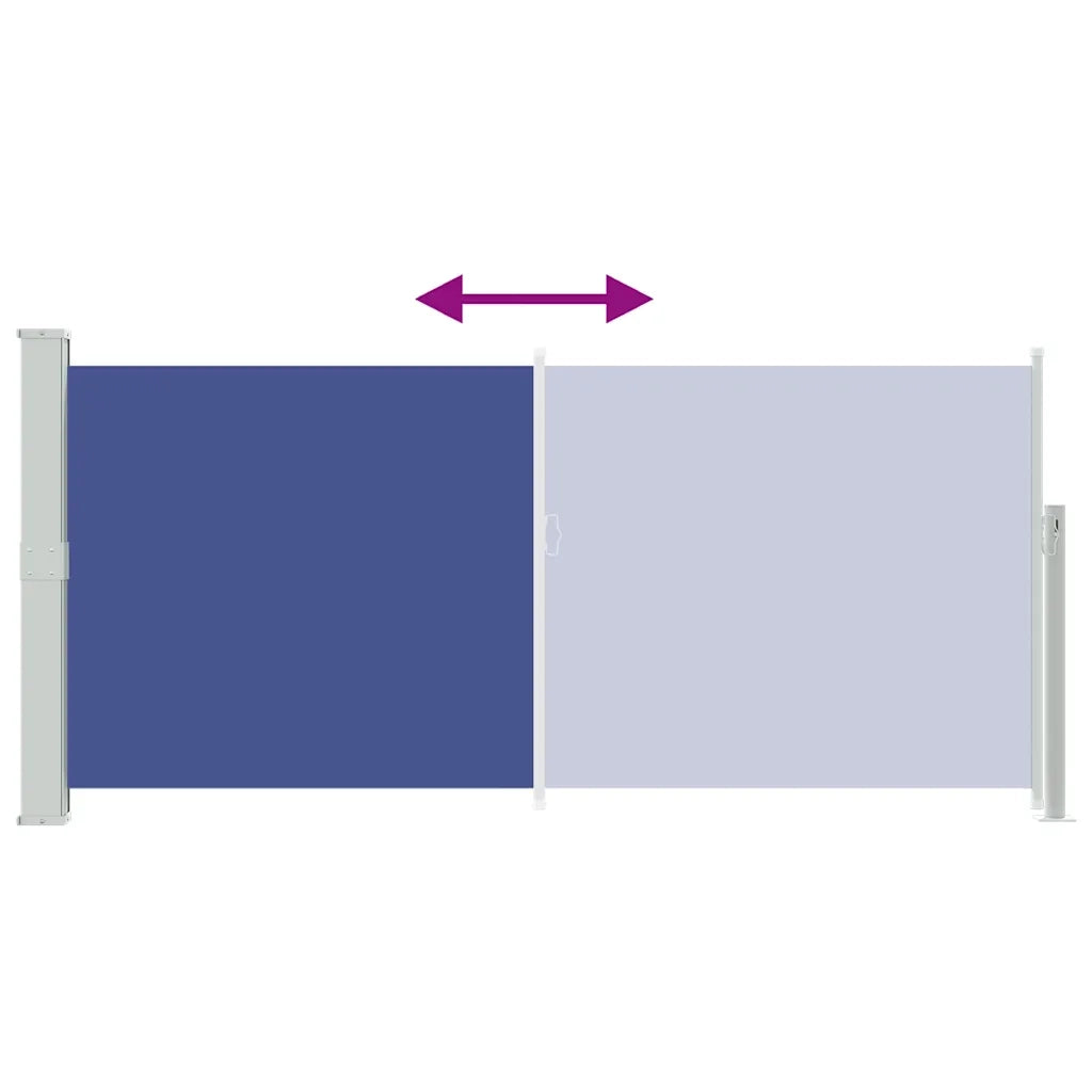 Tenda da Sole Laterale Retrattile-Tenda parasole per balcone 140 x 300 cm Blu