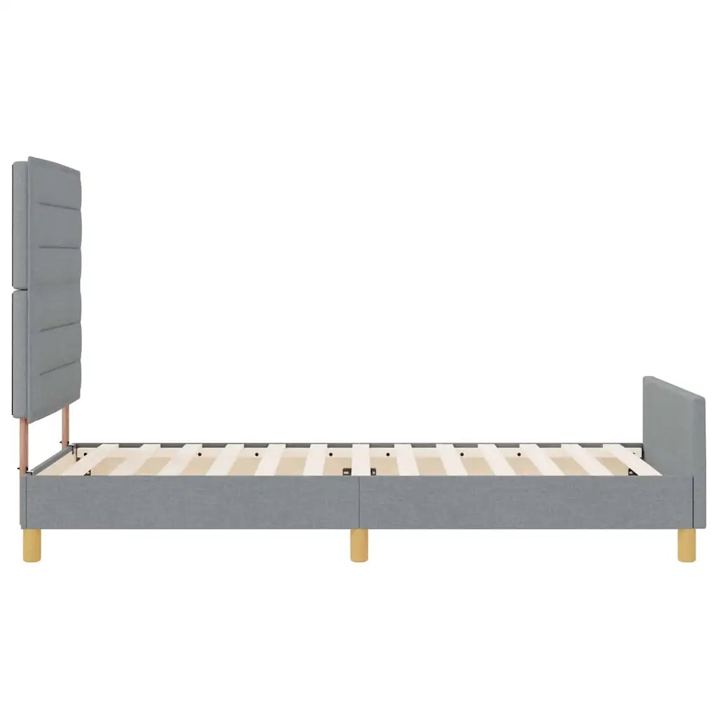 Struttura del letto-Giroletto Grigio chiaro 80 x 200 cm Tessuto 804850