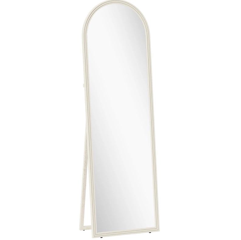 Specchio da terra ad arco bianco 50 x 160 cm
