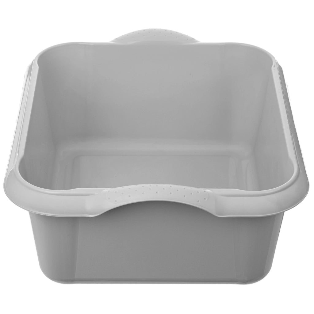Bacinella per bucato in plastica KADAX, rettangolare, da 18 litri, con manici.
