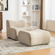 Divano Modulare in Tessuto Chenille ¨C MINIMAL ¨C Beige Chiaro