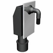 Sifone lavatrice a incasso con p lacca inox cr5112