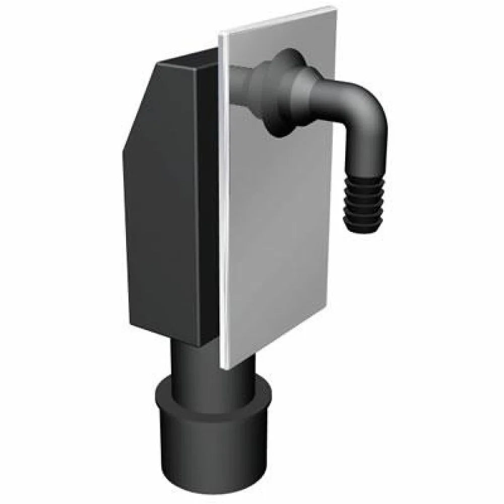 Sifone lavatrice a incasso con p lacca inox cr5112