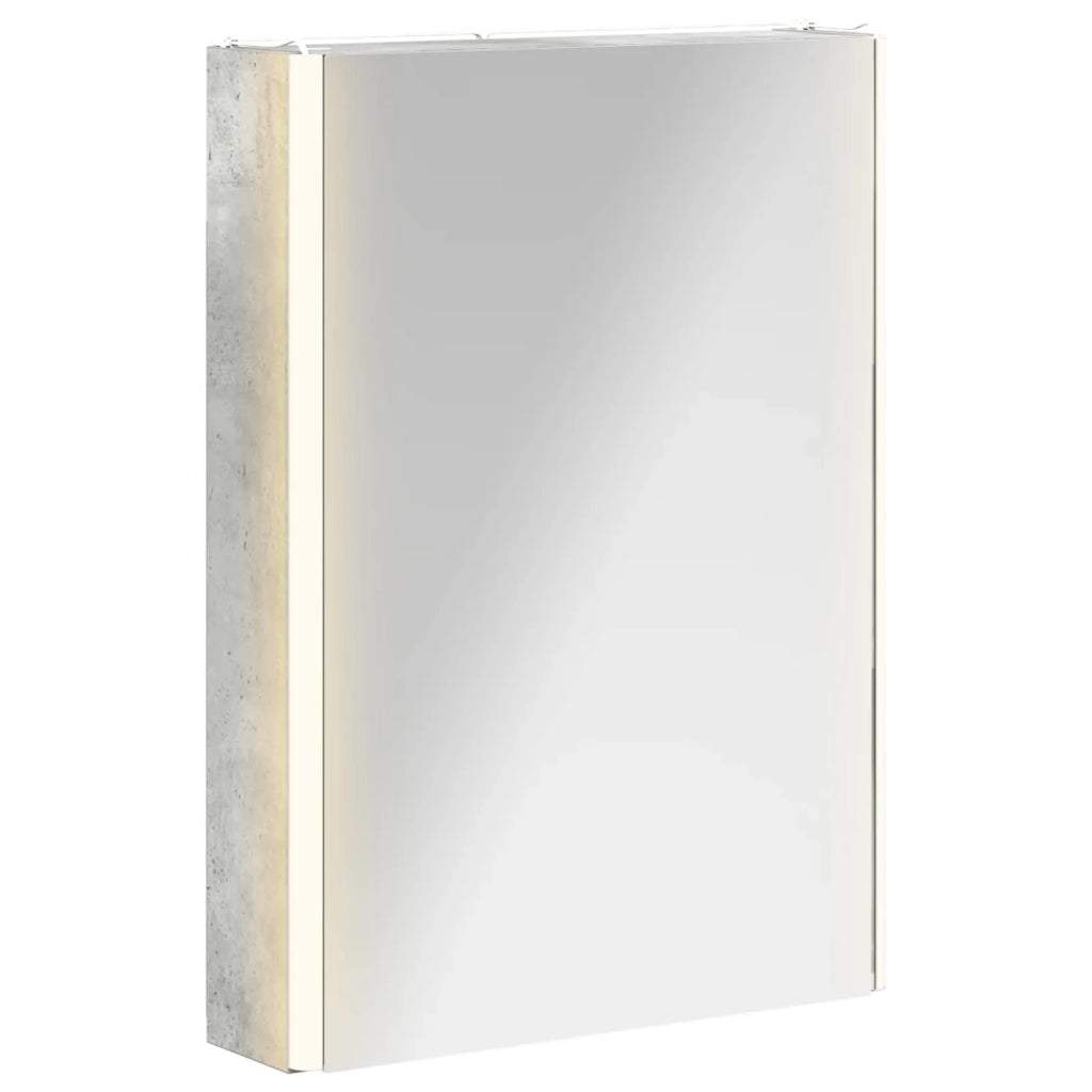 Mobiletto per specchio da bagno Grigio cemento 889226