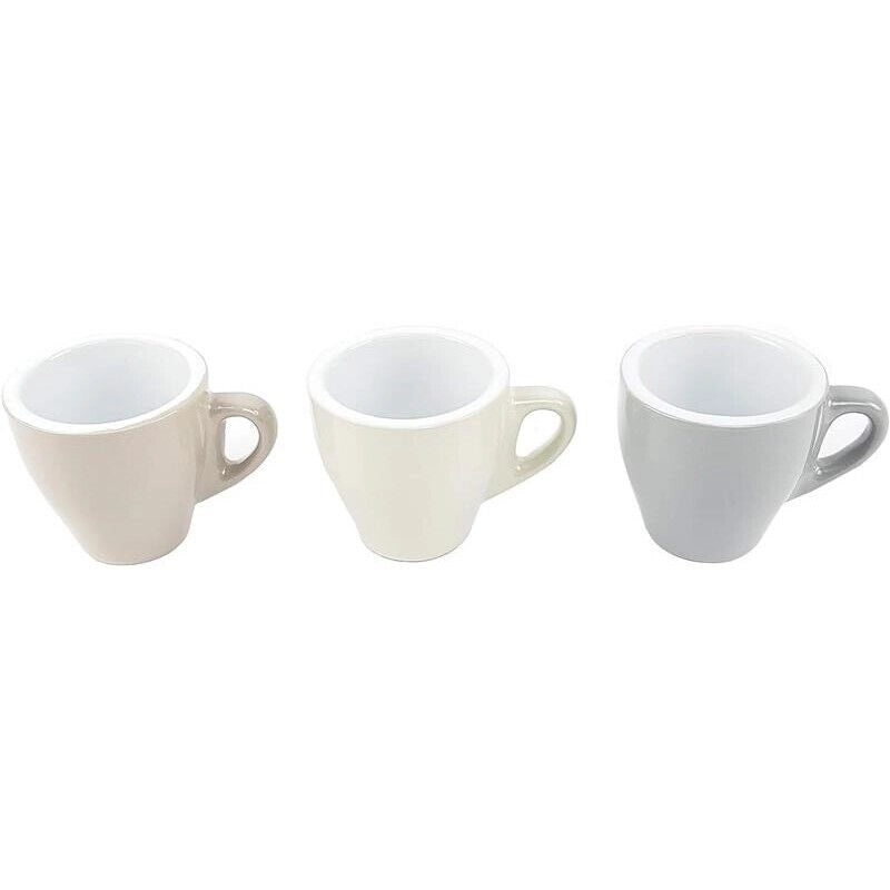 SET 6 TAZZINE TAZZE DA CAFFÈ IN CERAMICA