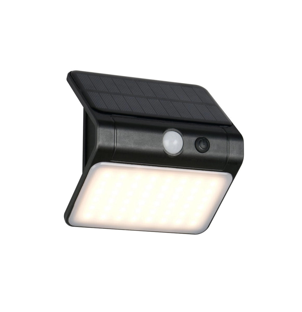 Applique da esterno nera solare PIR LED 3W IP44 OLINDA RL