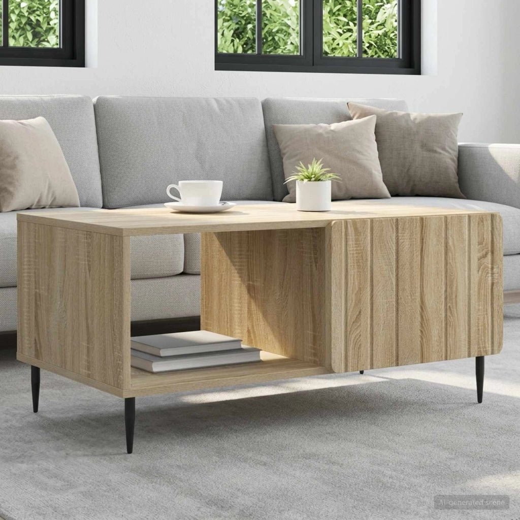 Tavolino da salotto Rovere Sonoma 90 x 50 x 40 cm 894497