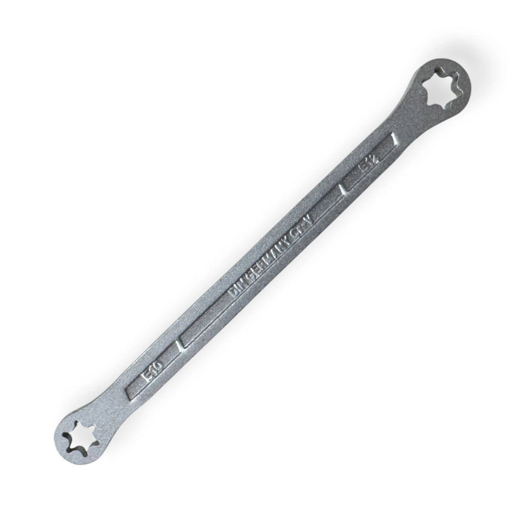 Chiavi a Doppia Stella Set 4PZ Torx Femmina Piatta ad Anello E6-E24 07861