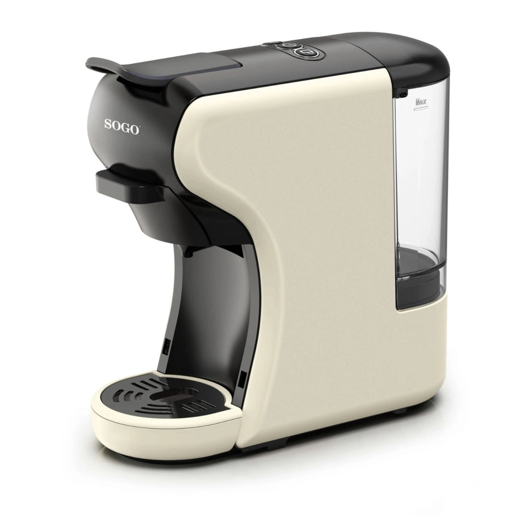 Macchina caffè multi capsula 4 in 1 19 bar, per capsule e caffè macinato con serbatoio 0,6L e spegnimento automatico - Sogo