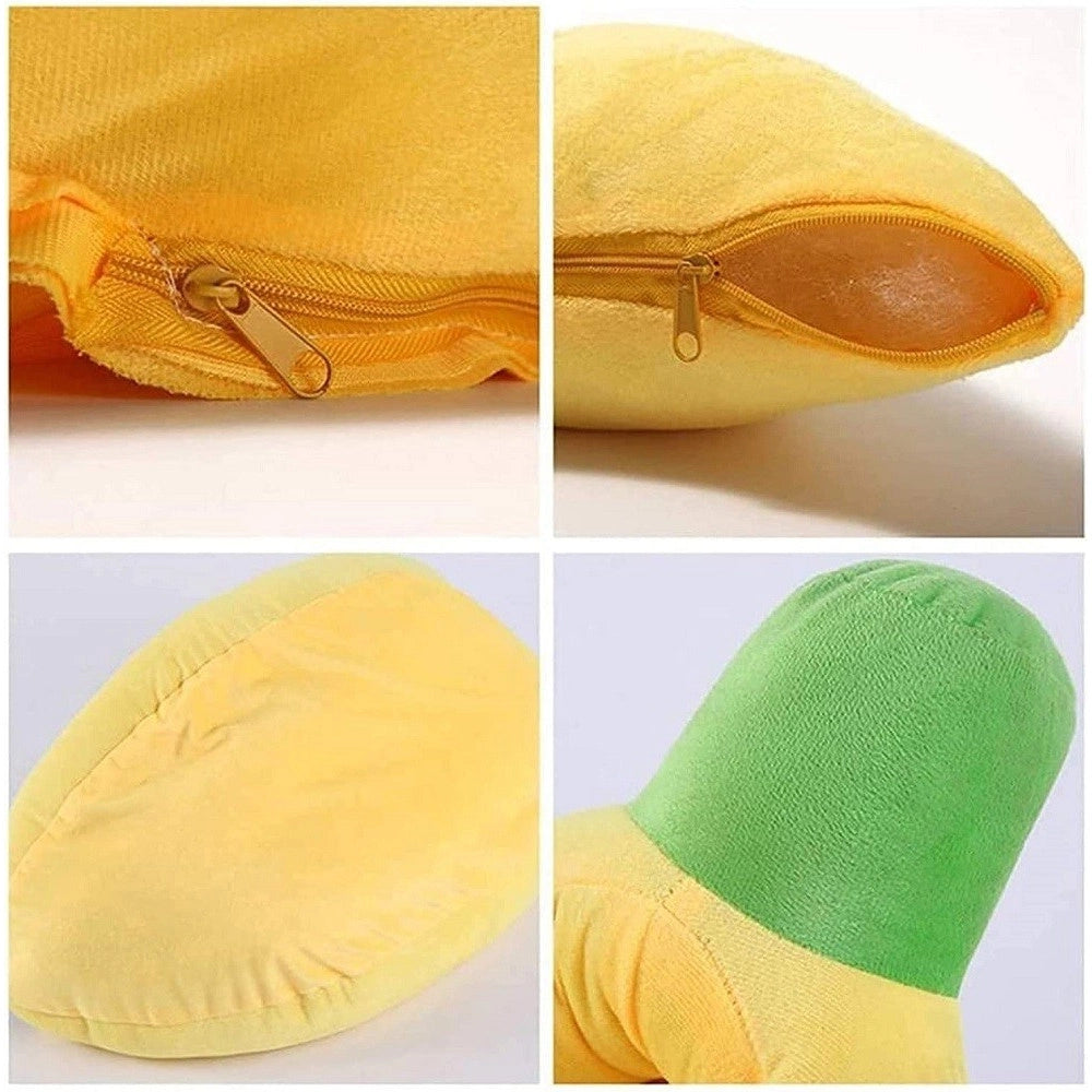Trade Shop - Cuccia Banana Letto Morbido Per Gatto Cane Cuscino Inverno Peluche Nido 85x45cm -