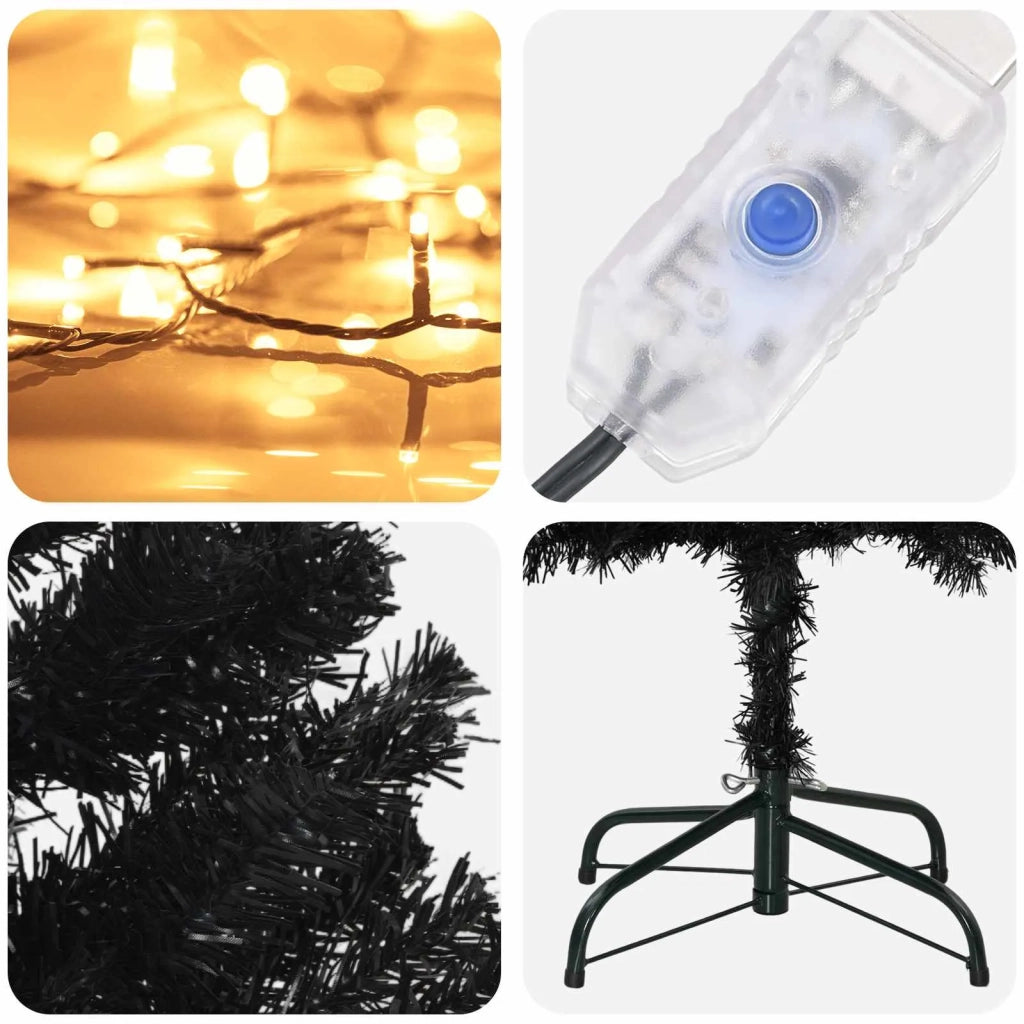 Albero di Natale Artificiale Sottile 180 cm 300 LED 3461117