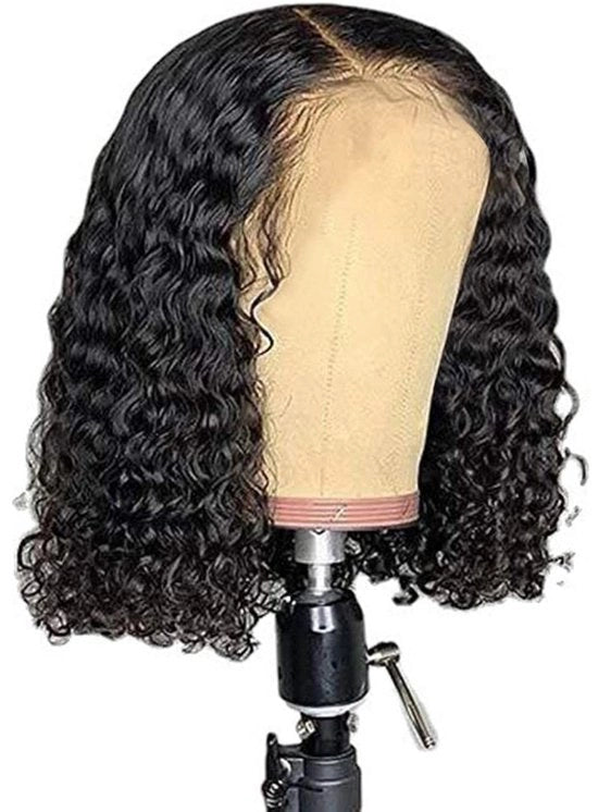 Parrucco Uomo 14 Pollici - Capelli Umani - Pre-stilizzati - Nero - Ondulato - Densità Naturale 150%