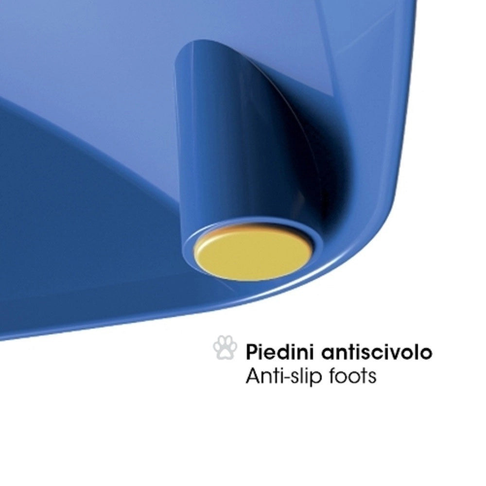 Trade Shop - Doppia Ciotola Per Cane Small Antiscivolo Cibo E Acqua Vari Colori -