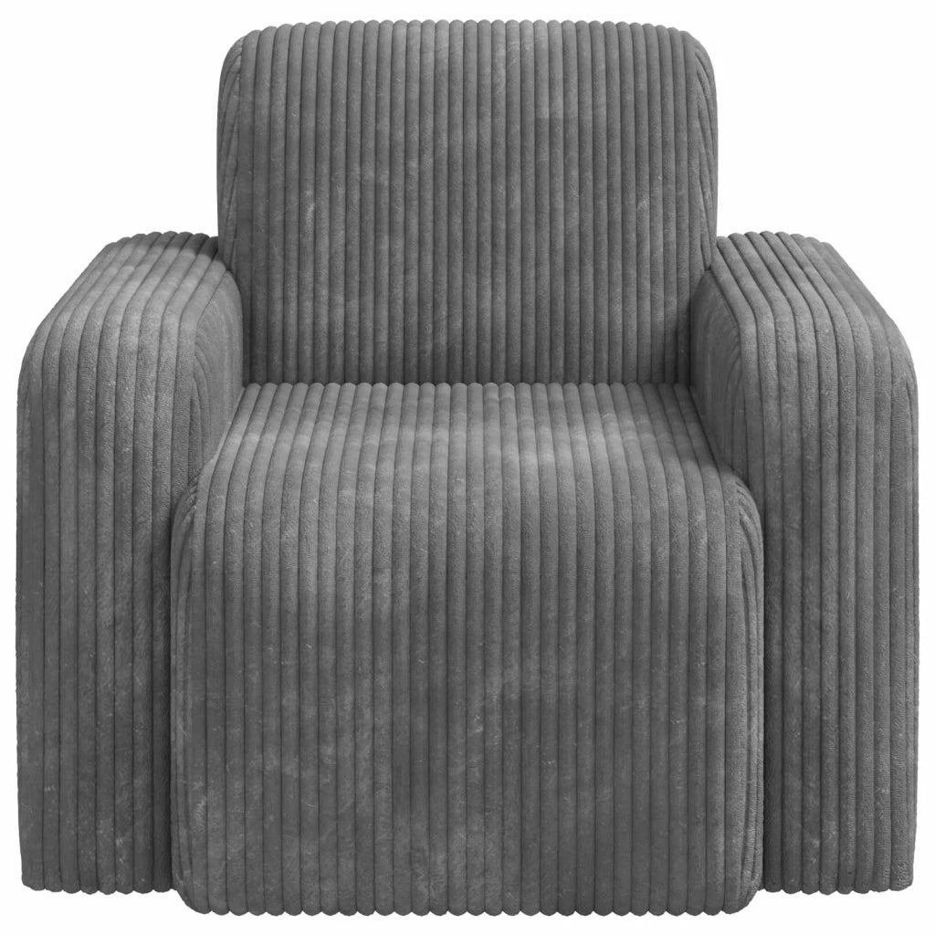 Poltrona Grigio Chiaro corduroy 42042440
