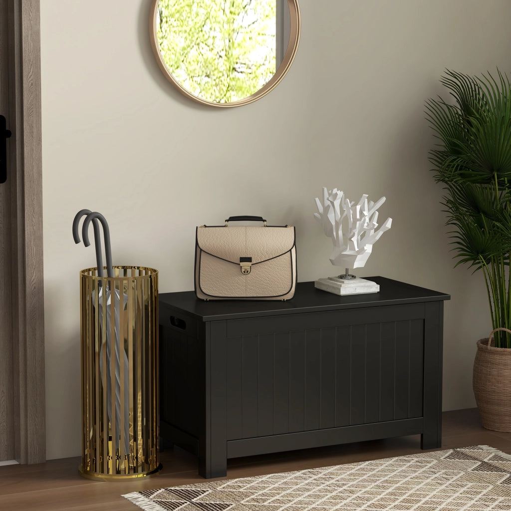 Cassa di Stoccaggio ¨C Minimal ¨C 81x40x46 cm Nero