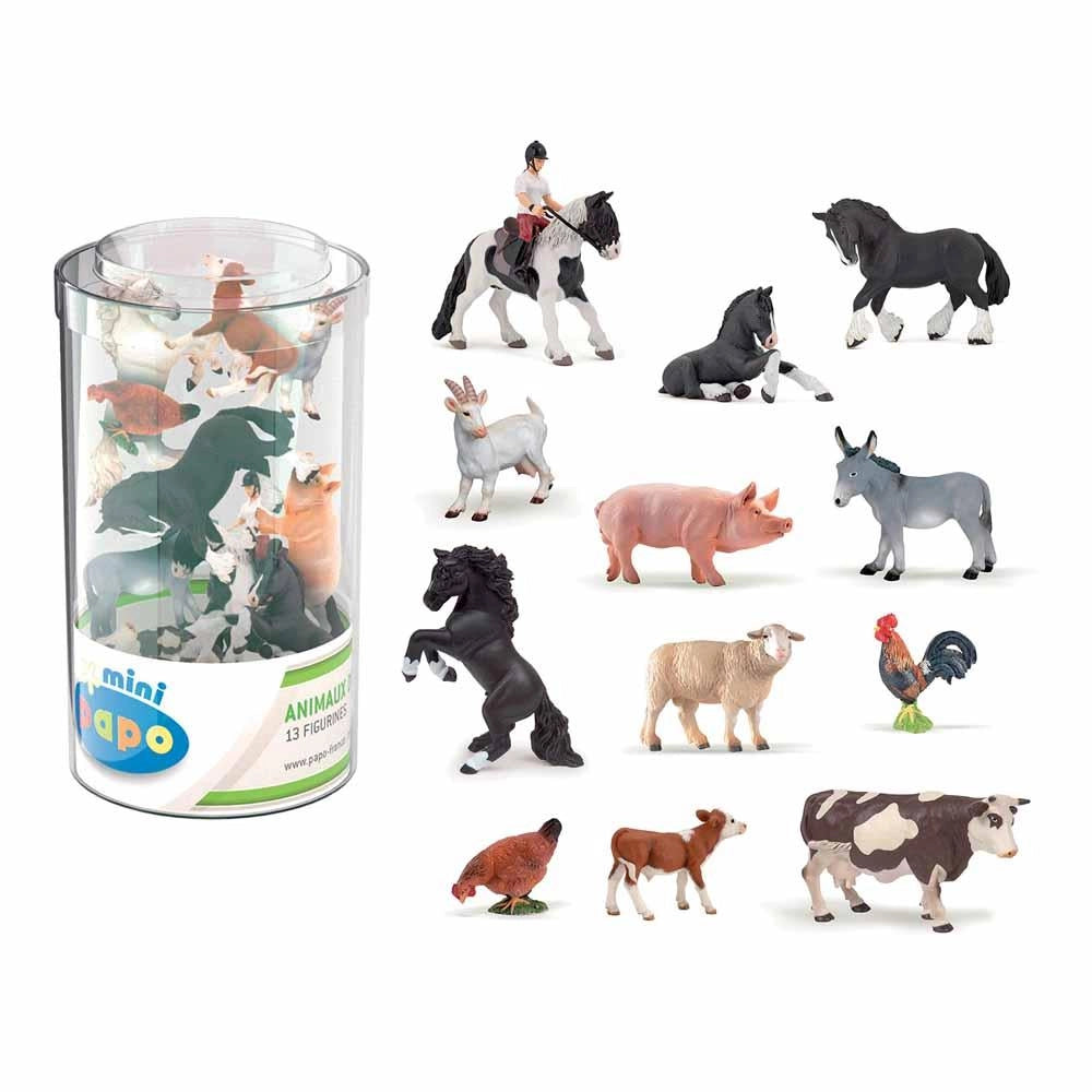 Papo - Mini PLUS Farm (Tube, 12 pcs)
