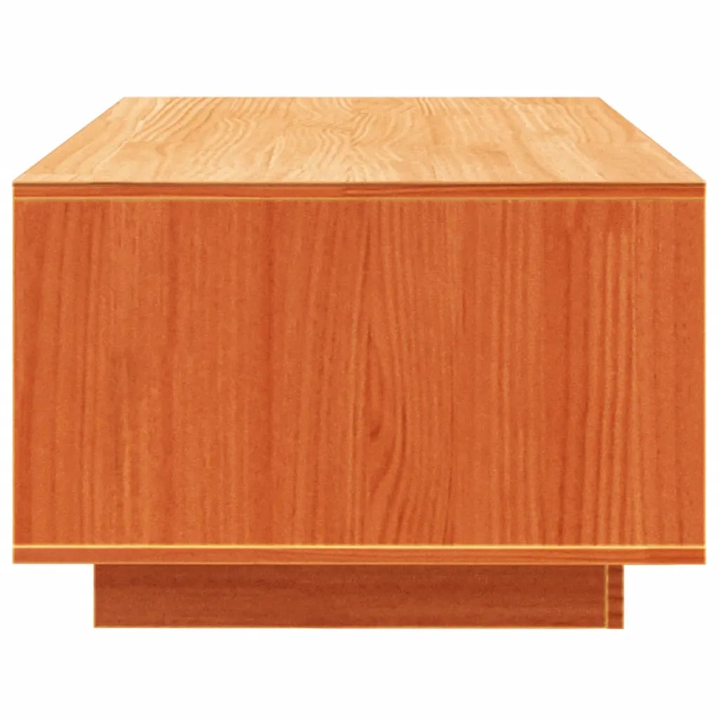 Tavolino da salotto | Tavolino da caff¨¨ | Tavolino da Soggiorno Marrone Cera 110x50x33,5cm Massello di Pino