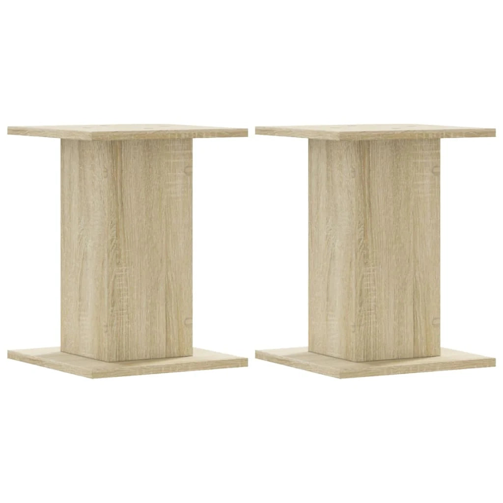 Supporti per piante mobili per fiori set da 2 legno ingegnerizzato Sonoma marrone 02_0045344