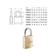 Lucchetto Ottone Mm 30 Ka City Iseo