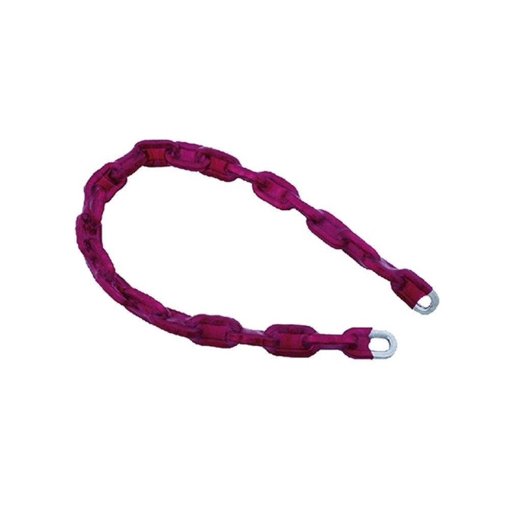 Catena antifurto in acciaio zincato con guaina in plastica maglia quadra +misure MM 8 X CM 100
