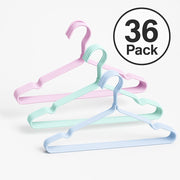 Grucce 36pz Appendiabiti Metallo e Silicone Antiscivolo Salvaspazio Giacche Vestiti Pantaloni Camicie