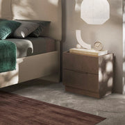 Comodino Mustella 2 cassetti colore bronzo