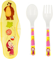 Set posate 2 pezzi con Box Masha e Orso