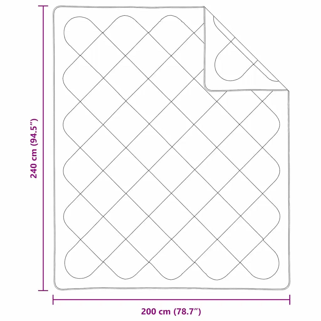 Duvet Invernale Bianco 240 x 200 x 5 cm Poliestere 42007773