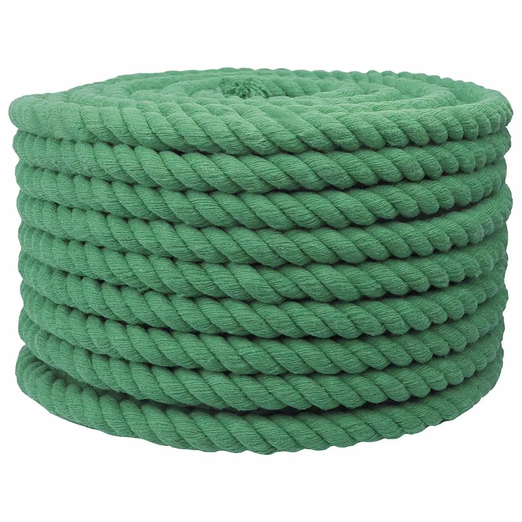 Corda di Cotone 20 mm 100 m Verde 100% Cotone 42011973