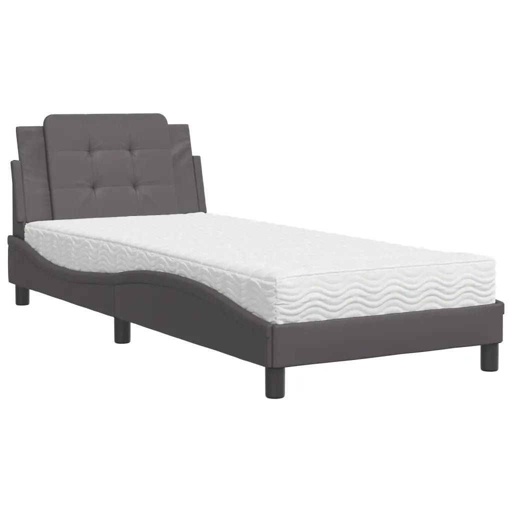 Giroletto senza Materasso Zadar Grgio 90x200 cm in Similpelle