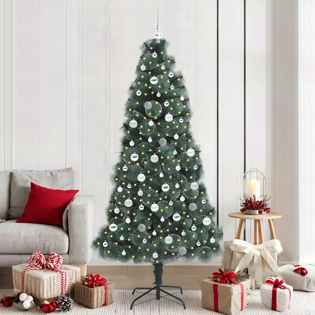 Albero di Natale artificiale pre-illuminato con set di palline 3396183