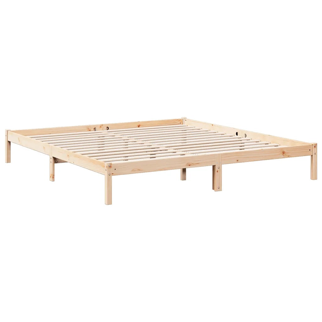 Letto Extra Lungo senza Materasso-Struttura Letto 180x210 cm in Legno di Pino 950038