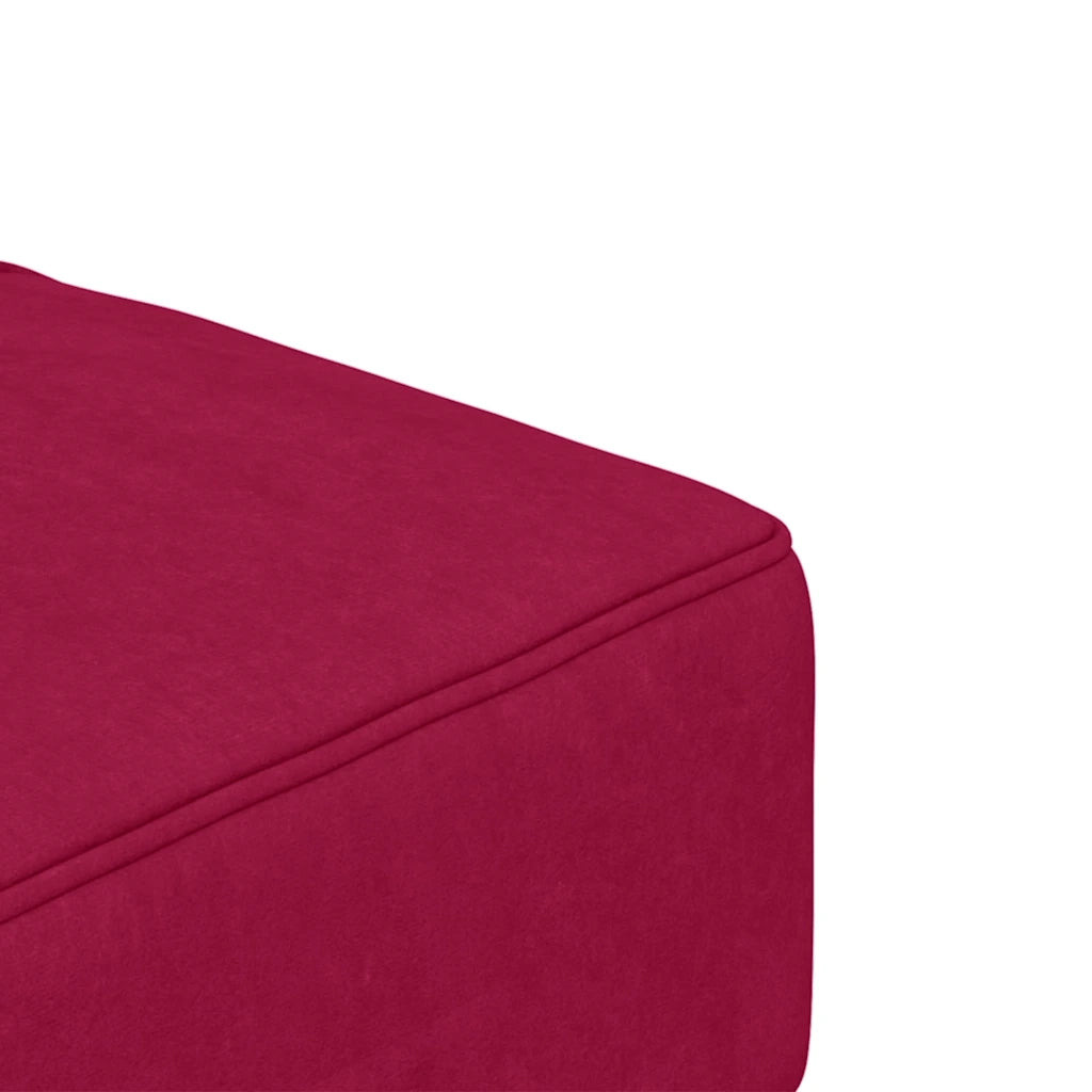 Divano letto | Sof¨¤ letto | Letto singolo a 2 Posti con 2 Cuscini Rosso Vino in Velluto