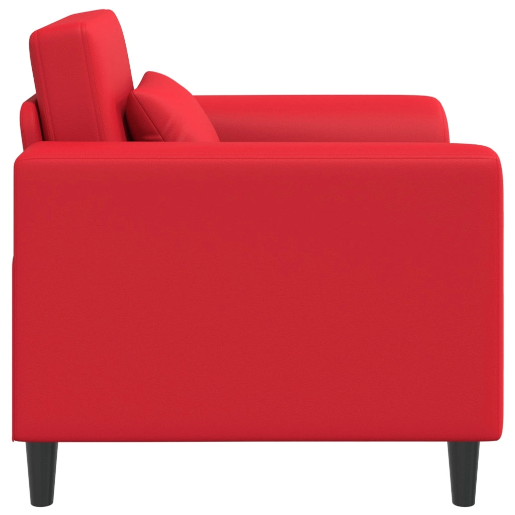 Poltrona Rosso Similpelle 42042471