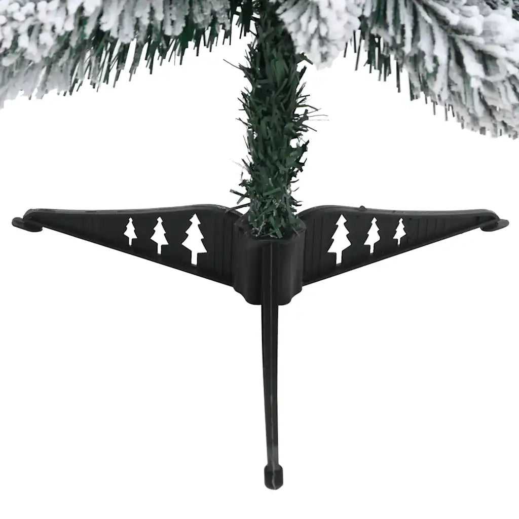 Albero di Natale Artificiale-Albero Natalizio con 30 LED e Neve Floccata 60 cm