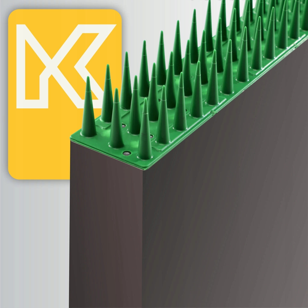 Punte anti-piccioni KADAX, 51 cm, in plastica densa e resistente, 24 pezzi