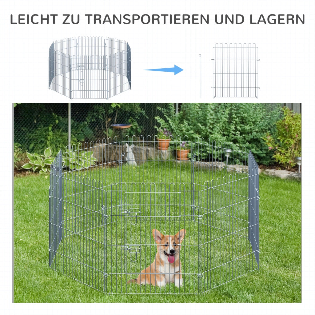 Box per cuccioli, set da 8 pezzi, 63x76 cm, sicuro e stabile