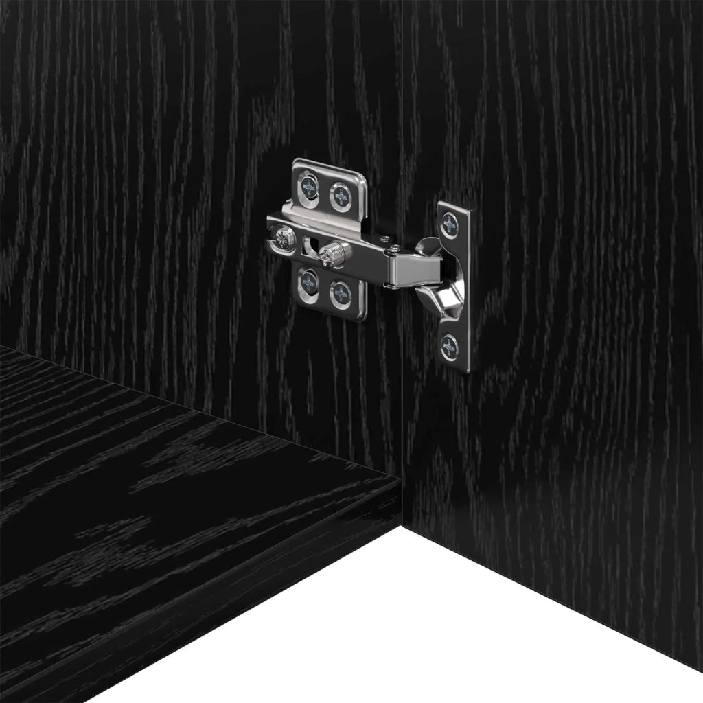 Armadietto a Muro | Mobile a Parete Rovere nero 50 x 42.5 x 40 cm