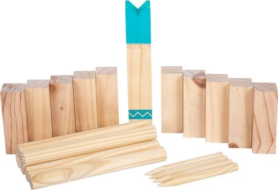 Gioco di lancio esterno per famiglia e amici - Set completo con pezzo reale e bastoni - Gioco educativo e sportivo per esterni - Ideale per feste, barbecue e ricreazione all'aperto