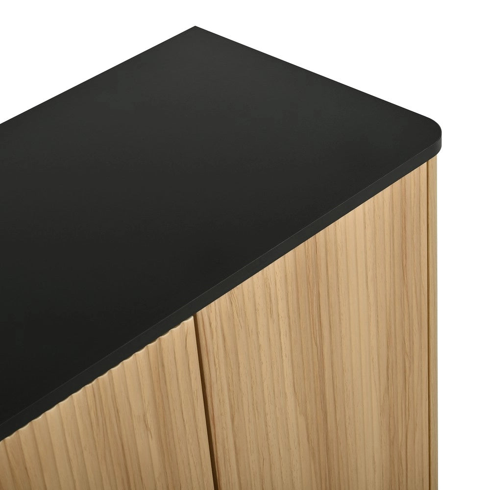 Credenza 4 Ante con Ripiani ¨C MINIMAL ¨C Legno, Multiuso, Stoccaggio