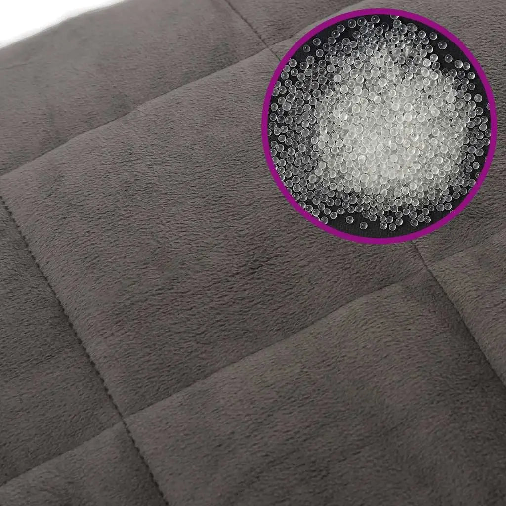 Coperta Ponderata con Copertura Grigia 200x225 cm 9 kg Tessuto